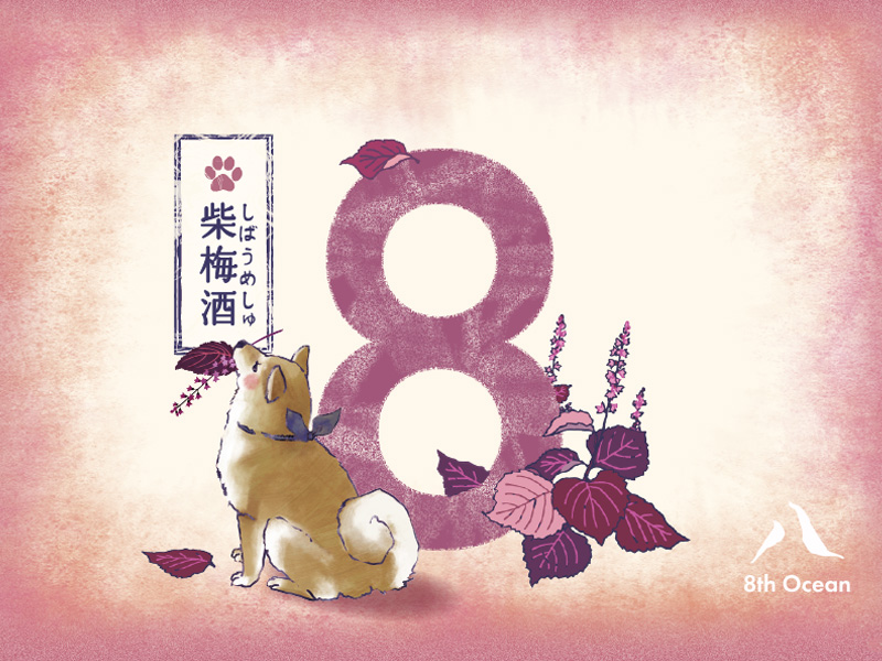 8th Ocean 柴梅酒」— 和のハーブと柴犬に癒される、爽やかな紫蘇梅酒